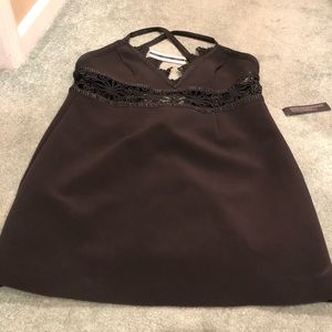 TopShop Black lace mini dress